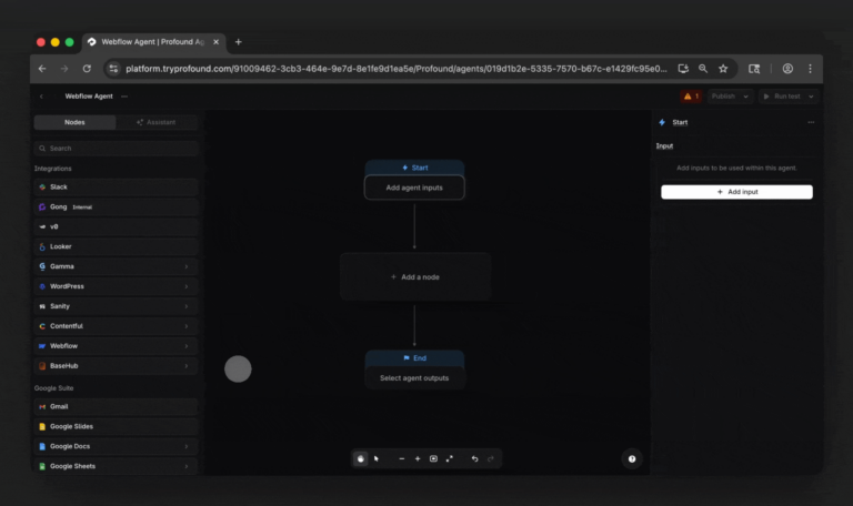profound webflow ai agents